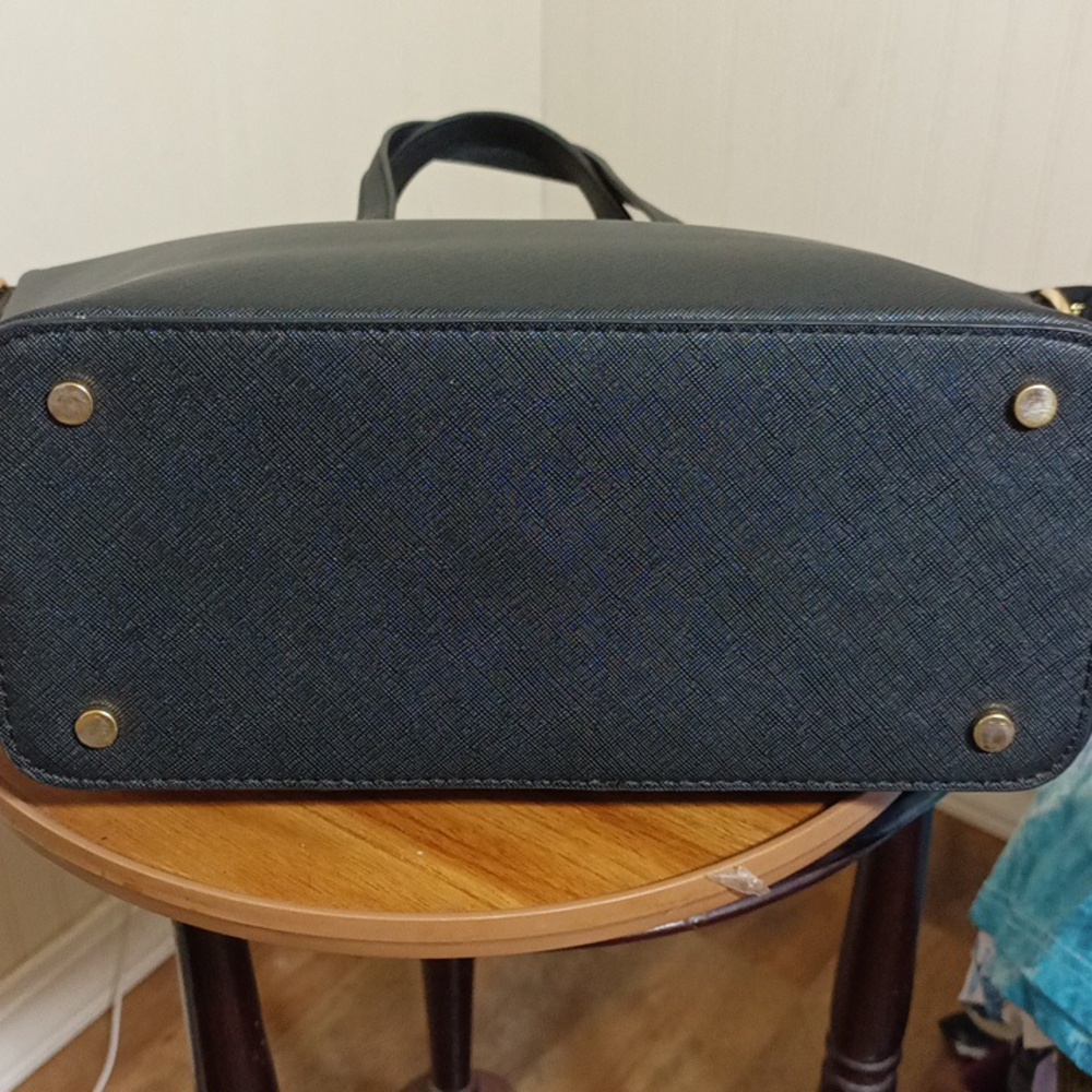 24oz Kate Spade black leather satchel with out shoulder strap - Picture 8 of 11